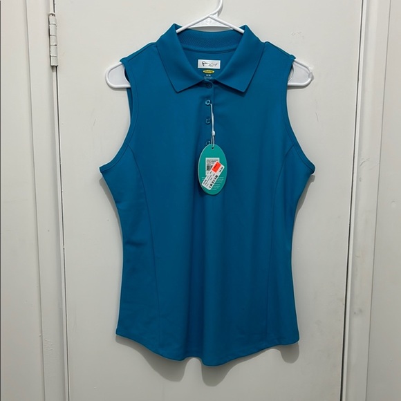 Greg Norman Blue Polo Top - Picture 1 of 3